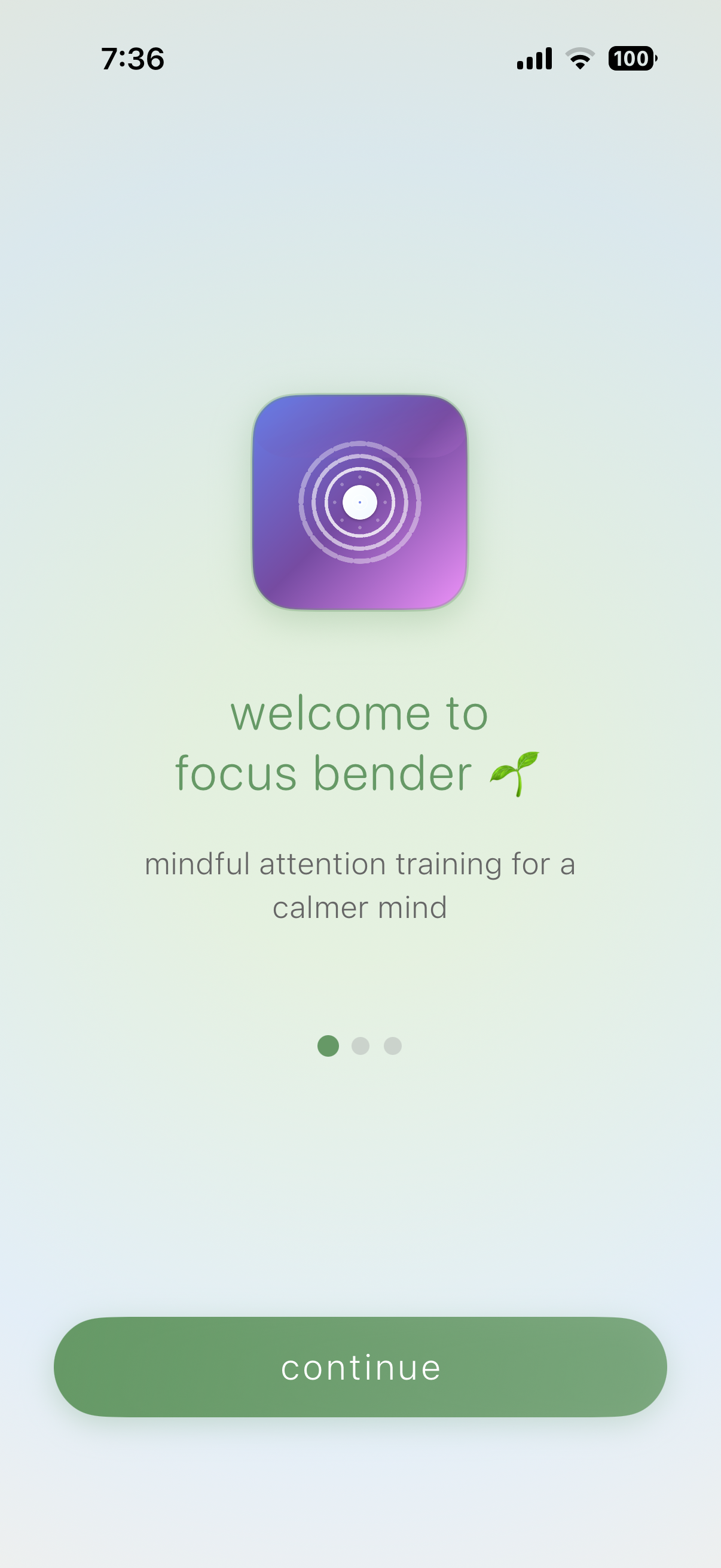 FocusBender App Screenshot